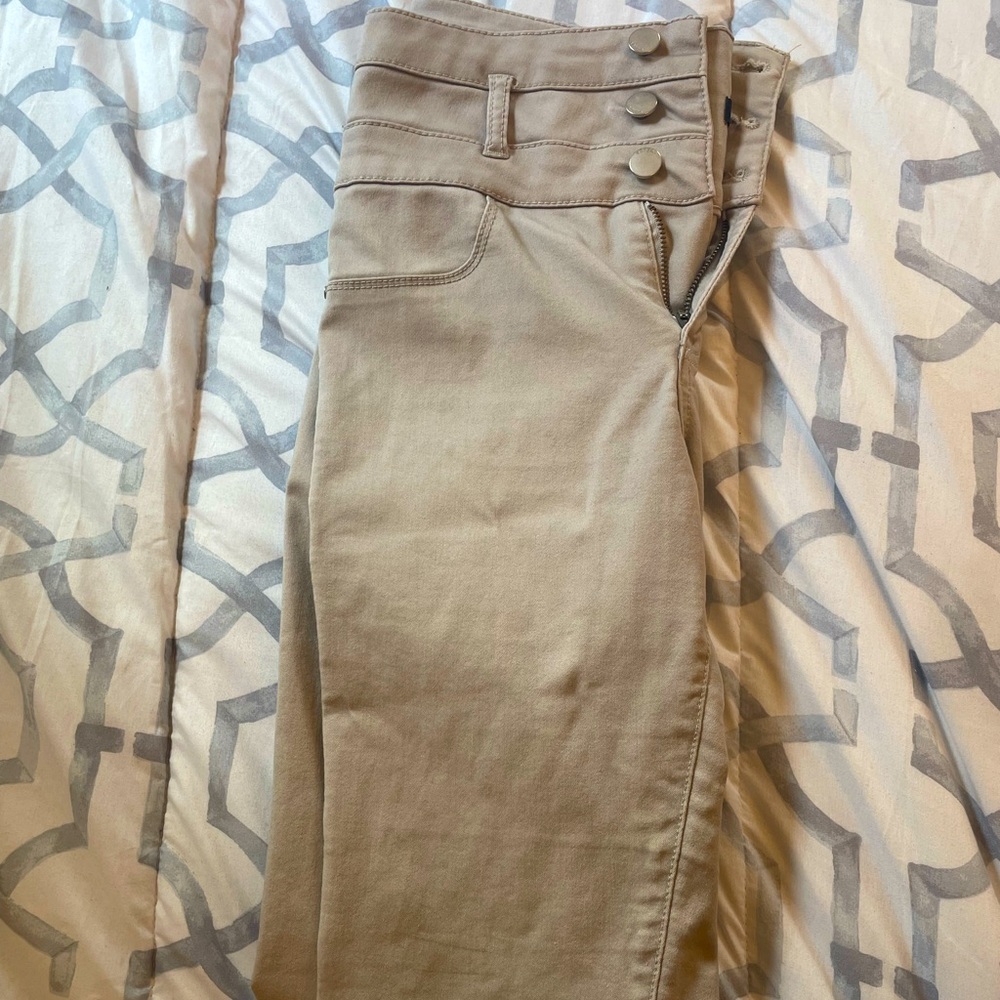 High Waisted Refuge Khaki Jeans